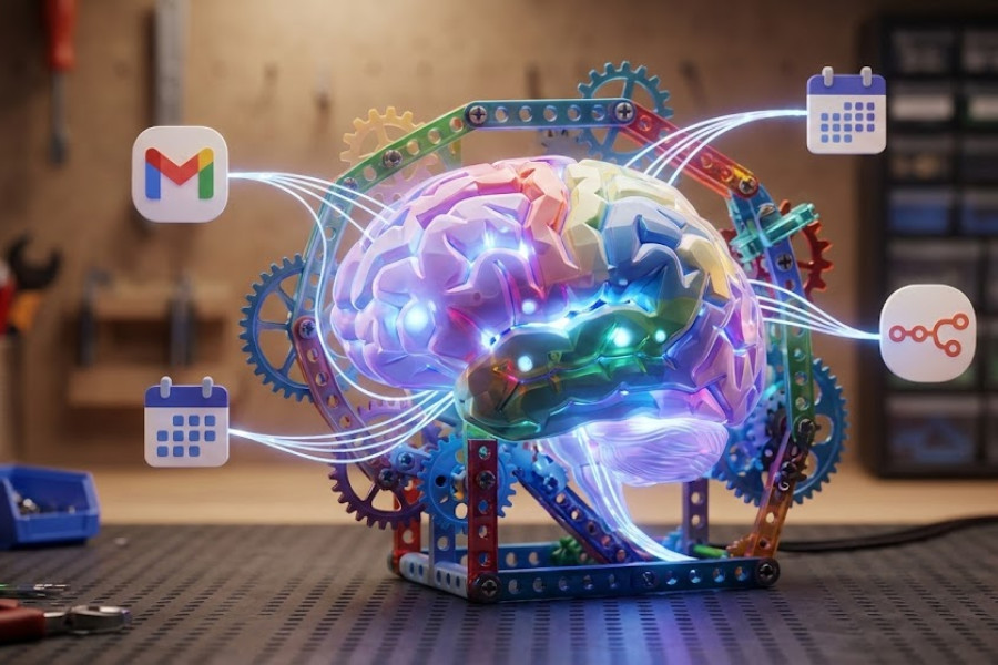 AI Agent with the n8n platform's control brain